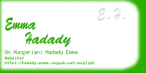 emma hadady business card